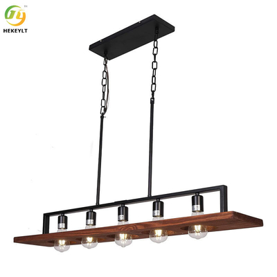 Used For Home/Hotel Hot Sale Nordic Style Iron Wooden Pendant Light