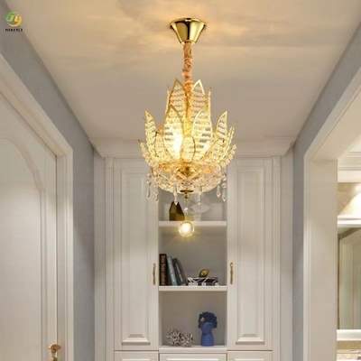 LED Gold K9 Modern Crystal Chandeliers Crystal Hanging Ceiling Light