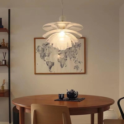 Metal Acrylic Pine Cone Modern Pendant Light For Dining Room Decoration