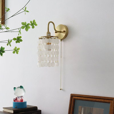 Natural Shells Decorative Modern Wall Lamp For Indoor Restaurant