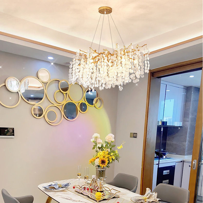 G9 Dendritic Nordic Crystal Chandelier For Living Room