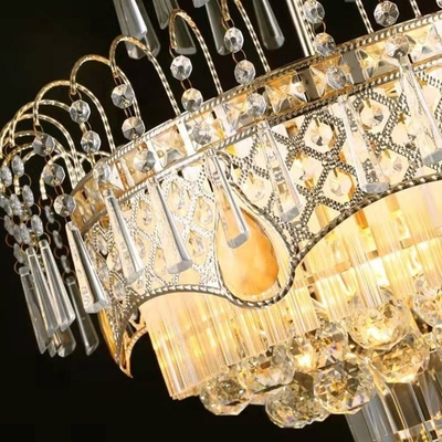 Gold Beautiful Modern Led Crystal Chandelier For Hotel And Living Room