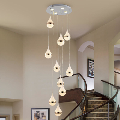 Home Decoration Crystal Chandelier Lights For Lobby Hallway Stairs Villa Project