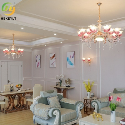 Luxury Atmosphere Home LED Chandelier Simple Bedroom Crystal Hall Chandelier