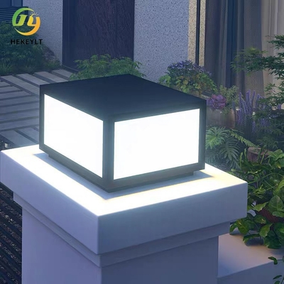 New Solar Column Outdoor Waterproof Garden Light Connected To Electricity Garden Villa Gate Wall Pillar Light