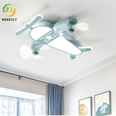 Household Bedroom Ceiling Light Children'S Room Aircraft Fan Light Frequency Conversion Integrated Invisible Ceiling Fan
