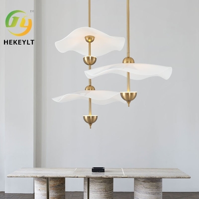 Modern Simple Nordic Creative Gold Pendant Light Living Room Stair Bar Lotus Lamp