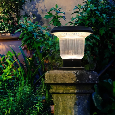 Solar Waterproof Cylinder Head Household Villa Wall Garden Light Garden Fence Light
