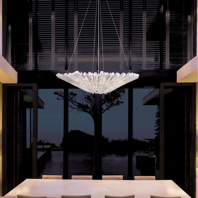 French Retro Luxury Crystal Chandelier Light Minimalist Creative Glass Dining Room Bedroom Study Pendant Ligh