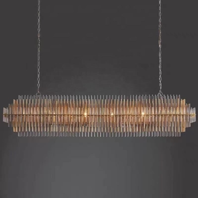Luxury Modern Pendant Light Stainless Steel Living Room Villa Chandelier Pendant Lamp
