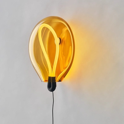 Nordic Modern Minimalist Glass Color Gradient Balloon Wall Lamp Corridor Bedroom Hotel Atmosphere