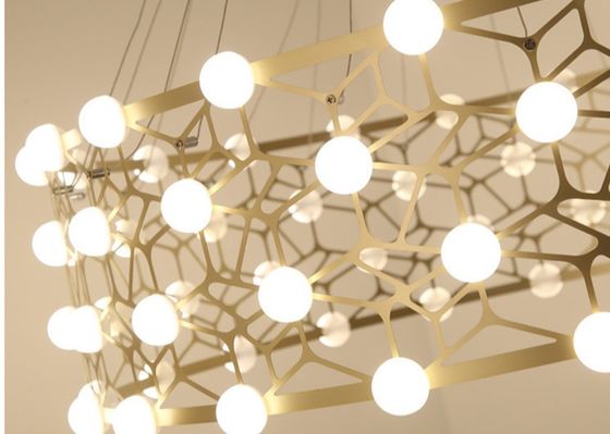 Acrylic Lampshade Led Size 60cm 80cm Modern Ceiling Pendant Lights