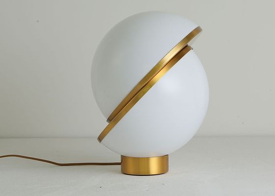 1.8m Cable Study Spherical Acrylic Dia 300mm Bedside Table Lamp