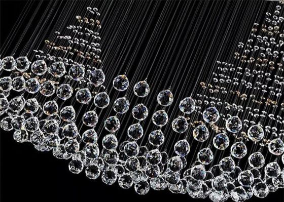 GU10 Atmospheric Oval 1000*500*900mm Crystal Pendant Chandelier Lighting