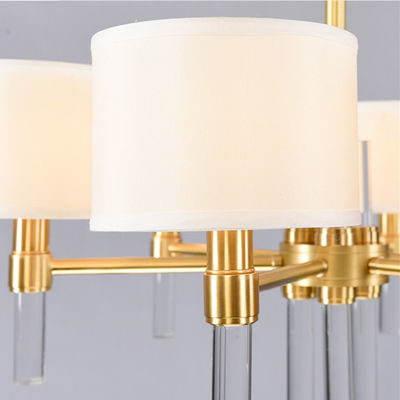E14 Light Source White Gold Modern Pendant Light for Bedroom