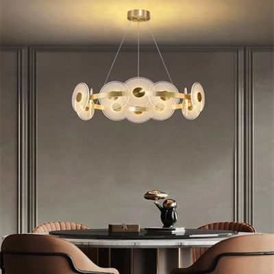 Copper Acrylic Hardware Residential Modern Pendant Light G9 Lamp Source