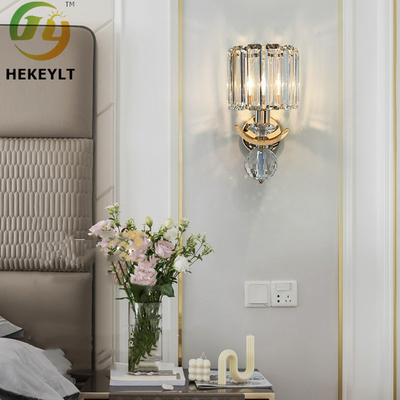 Crystal Modern Wall Lamp For Interior Lobby Living Room Bedroom Bedside