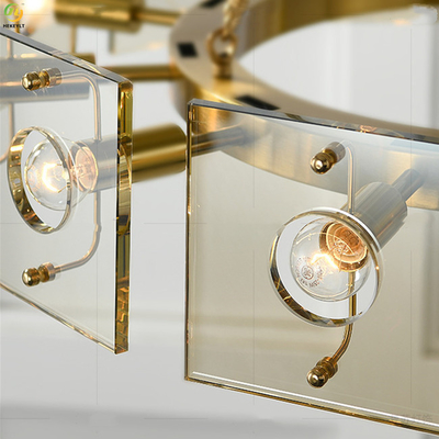 Glass Iron Modern Pendant Light Hanging Decorative E14 Source