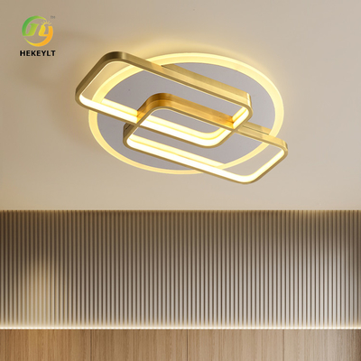 Copper Acrylic LED Ceiling Light Surface Mounted For Bedroom