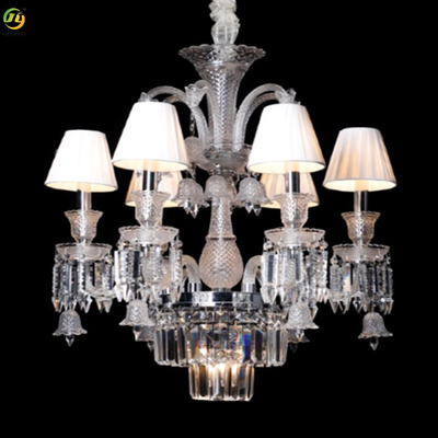 Crystal Creative Simple Crystal Candle Chandelier Home Glass Tube Droplight
