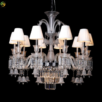 Crystal Creative Simple Crystal Candle Chandelier Home Glass Tube Droplight