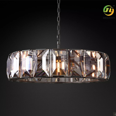 Nordic Luxury E12 Crystal Hanging Chandelier For Living Room