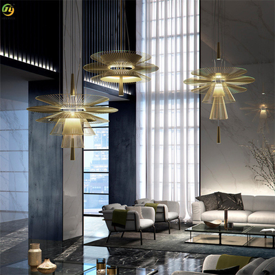 Home Light Luxury Metals Chandelier GU10 Restaurant Modern Pendant Light