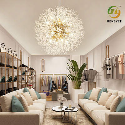 Nordic Modern G9 Crystal Pendant Light Restaurant Clothing Store Bedroom