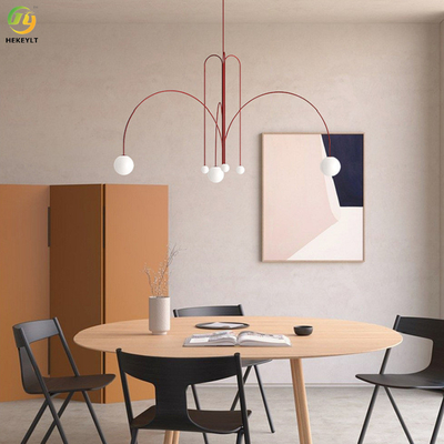 Used For Home/Hotel/Showroom G9 Black Red Fashionable Nordic Pendant Light