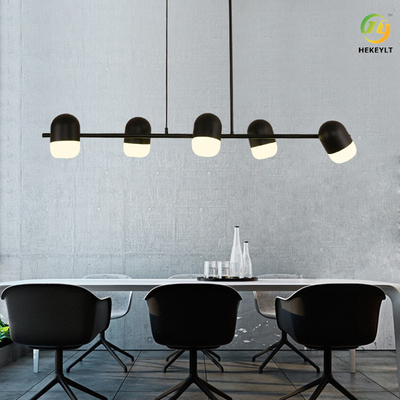 LED Black/White Iron+Acrylic Living Room Nordic Pendant Light