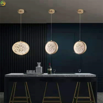 Home/Hotel Zinc Alloy + Acrylic Art Gold LED Application Nordic Pendant Light