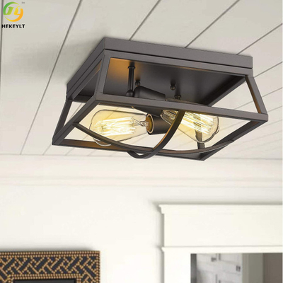 Used For Home/Hotel Hot Sale Nordic Style Black Iron Ceiling Light