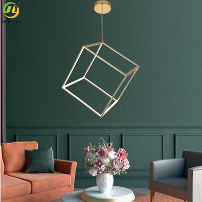 Used For Home/Hotel/Showroom LED Square Crystal Pendant  Light