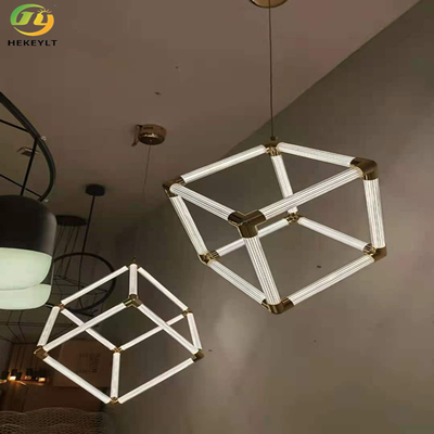 Used For Home/Hotel/Showroom LED Square Crystal Pendant  Light