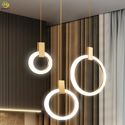 Wood LED Nordic Pendant Light For Showroom Hotel  Indoor