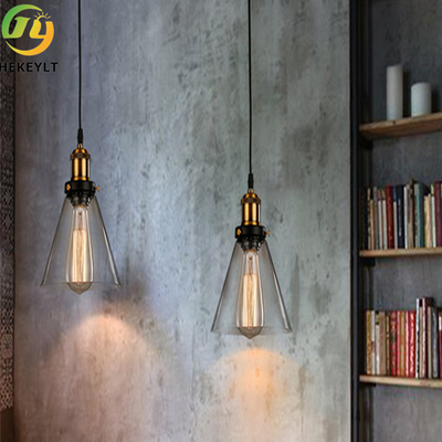 E26 Bulb Base Modern LED Amber Glass Pendant Light Fashionable Indoor Decoration