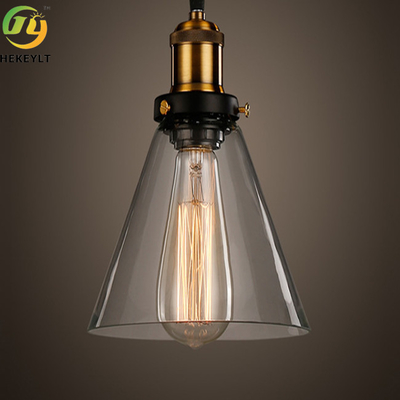E26 Bulb Base Modern LED Amber Glass Pendant Light Fashionable Indoor Decoration