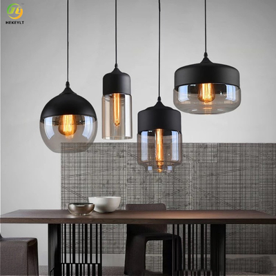 Indoor Hotel Modern Pendant Light E26 With Glass Shade