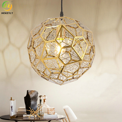 Gold Stainless Steel Nordic Pendant Light E26 For Showroom Bedroom