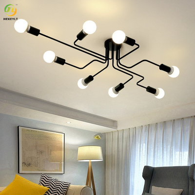 Iron Nordic LED Ceiling Light E26 For Hotel / Living Room / Showroom / Bedroom