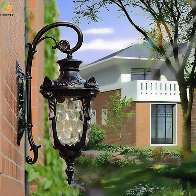Aluminium Glass Modern Sconce Wall Light E26 For Garden Villas