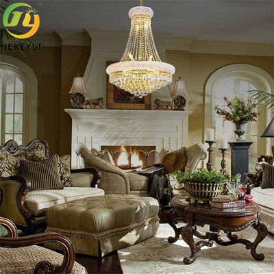 Luxury Crystal Led Clear Pendant Light Modern Classic Style