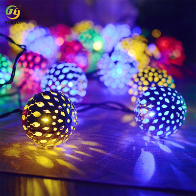 Solar Outdoor Waterproof Moroccan String Lights For Terrace Garden Party Festive Christmas Tree
