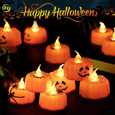 Halloween Pumpkin Battery Operated LED Candles Light Night Party Decorations