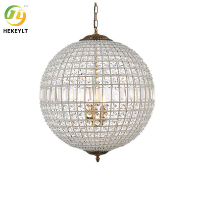 60W Modern Luxury 5 Light Globe Chandelier With Crystal Accents