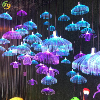 Waterproof Jellyfish Fiber Optic Lights Generator RGB Outdoor Indoor