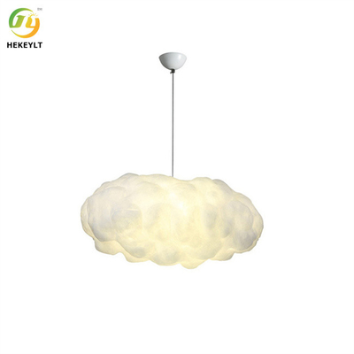 LED Textile Cloud Shaped Modern Pendant Light E26 Bulb Base Creative