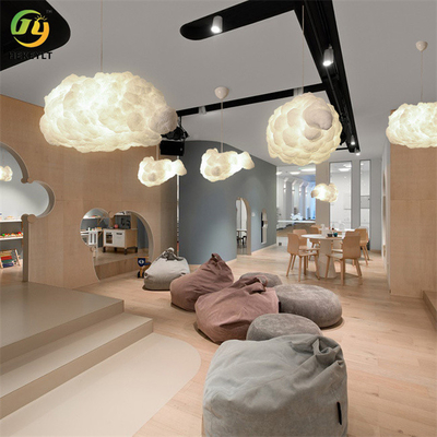 LED Textile Cloud Shaped Modern Pendant Light E26 Bulb Base Creative