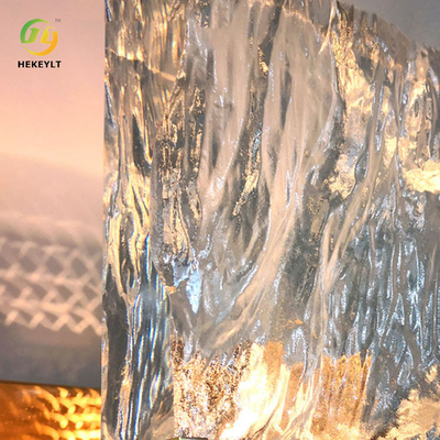 Gold Metal Clear Crystal Wall Lamp Nordic Bedroom Ice Cube Decorative