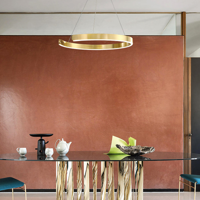 Nordic round dining table design sense loft villa bedroom duplex staircase chandelier led acrylic pendant light